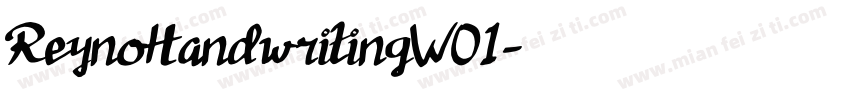 ReynoHandwritingW01字体转换