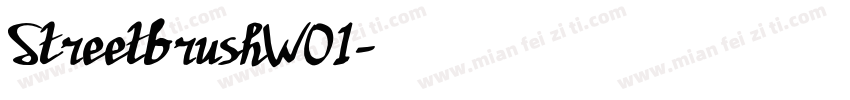StreetbrushW01字体转换
