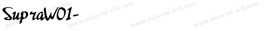 SupraW01字体转换