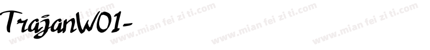 TrajanW01字体转换