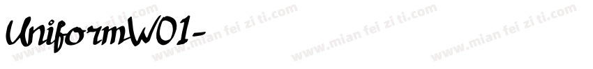 UniformW01字体转换