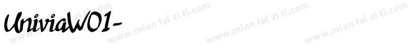 UniviaW01字体转换