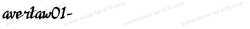 avertaw01字体转换