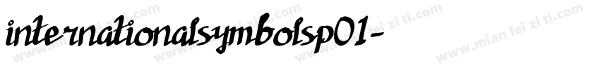 internationalsymbolsp01字体转换