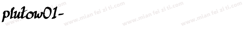 plutow01字体转换