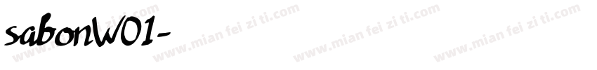 sabonW01字体转换
