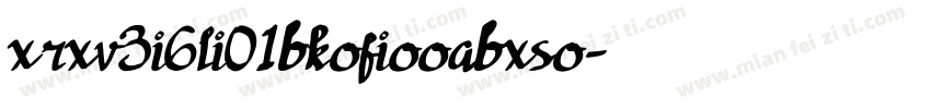 xrxv3i6li01bkofiooabxso字体转换
