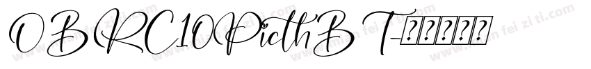 OBRC10PicthBT字体转换
