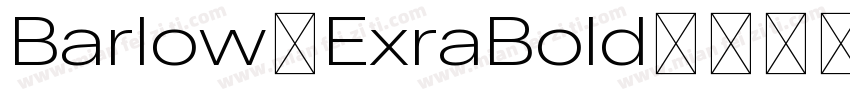 Barlow-ExraBold字体转换