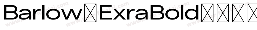 Barlow-ExraBold字体转换