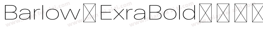 Barlow-ExraBold字体转换