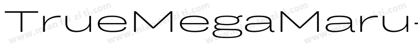 TrueMegaMaru-Extra字体转换