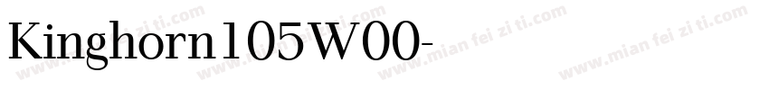 Kinghorn105W00字体转换