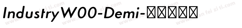 IndustryW00-Demi字体转换