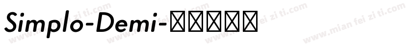 Simplo-Demi字体转换