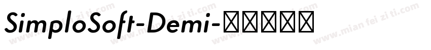 SimploSoft-Demi字体转换