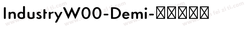 IndustryW00-Demi字体转换