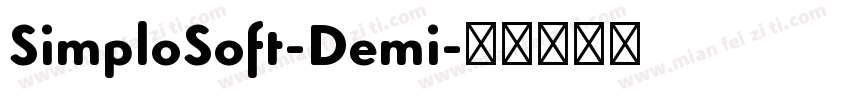 SimploSoft-Demi字体转换