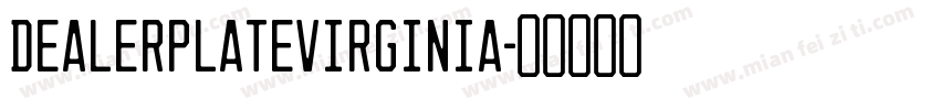 DealerplateVirginia字体转换