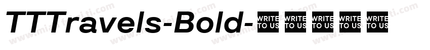 TTTravels-Bold字体转换