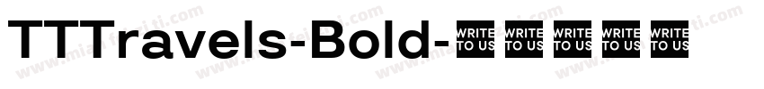 TTTravels-Bold字体转换