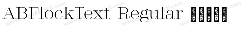 ABFlockText-Regular字体转换