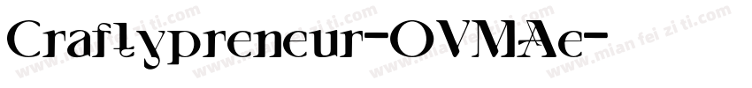 Craftypreneur-OVMAe字体转换