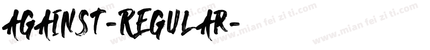 against-Regular字体转换