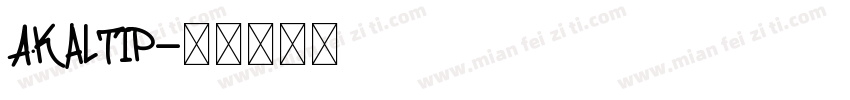 Akaltip字体转换