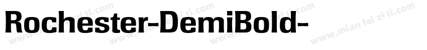 Rochester-DemiBold字体转换
