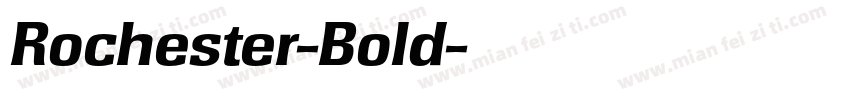 Rochester-Bold字体转换