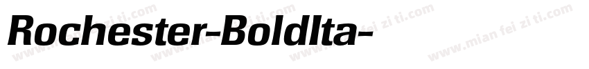 Rochester-BoldIta字体转换