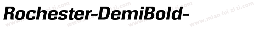 Rochester-DemiBold字体转换