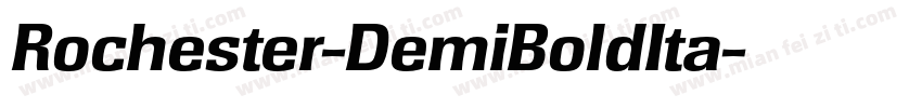 Rochester-DemiBoldIta字体转换