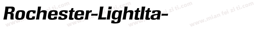 Rochester-LightIta字体转换