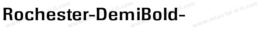 Rochester-DemiBold字体转换