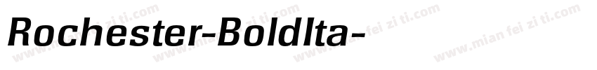 Rochester-BoldIta字体转换