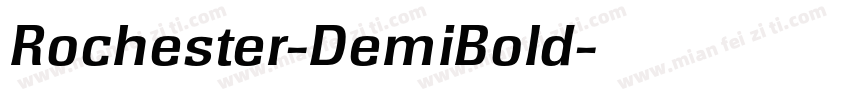 Rochester-DemiBold字体转换