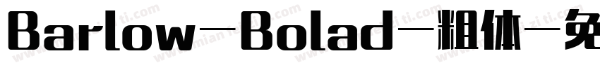 Barlow-Bolad-粗体字体转换