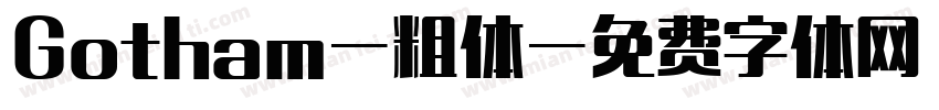 Gotham-粗体字体转换