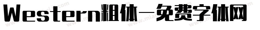 Western粗体字体转换