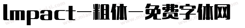 lmpact-粗体字体转换
