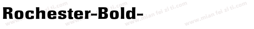 Rochester-Bold字体转换