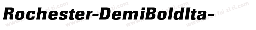Rochester-DemiBoldIta字体转换