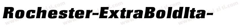 Rochester-ExtraBoldIta字体转换