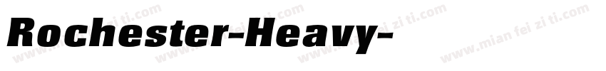 Rochester-Heavy字体转换