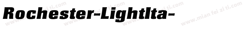 Rochester-LightIta字体转换