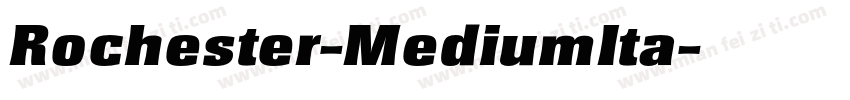 Rochester-MediumIta字体转换