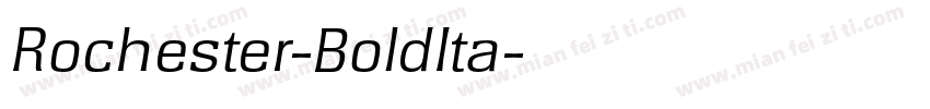 Rochester-BoldIta字体转换