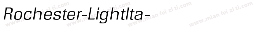 Rochester-LightIta字体转换
